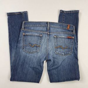 7 For All Mankind Roxanne Straight Leg Jeans sz 28